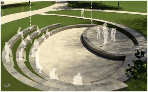 Amphitheatre - Bath Spa University Outdoor Amphitheatre, Amphitheater Architecture, Villa Architecture, Plaza Design, Outdoor Stage, Urban Landscape Design, Outdoor Theater, Landscape Architecture Design, Urban Park