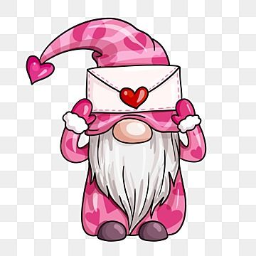 Happy Valentines Day Drawings, Valentine Cartoons, Picture Valentines, Valentines Pictures, Valentines Day Images Free, Gnome Illustration, Letters Illustration, Heart Letters, Valentine Drawing