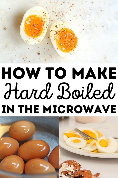 The secret to a perfect hard boiled egg in the microwave? It's all about the timing! Find out how to make hard boiled eggs in microwave. Microwave Boiled Eggs, Microwave Soft Boiled Eggs, How To Boil Eggs In Microwave, Soft Boiled Eggs In Microwave, How To Cook Eggs In The Microwave, Hard Boiled Egg Microwave, Boiled Eggs In Microwave, Cook Egg In Microwave, Eggs In Microwave