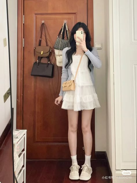 Cute Summer Outfits Asian, Korean Summer Outfits 2024, Korean Girl Outfits Summer, Korean Summer Outfits Dress, Ootd For Short Girl, Cute Korean Summer Outfits, Summer Outfits Asian, Korea Summer Outfit, Korean Girl Fashion Summer