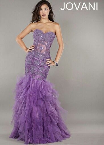 Jovani Debut Themes, Prom Dress 2013, Floral Applique Dress, Mermaid Style Dress, Purple Gowns, Prom Dresses Jovani, Strapless Prom Dresses, Purple Prom Dress, Jovani Dresses