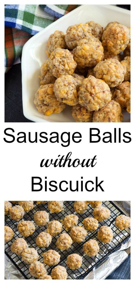 Sausage Balls Homemade, Homemade Sausage Balls No Bisquick, Simple Sausage Balls Recipe, Bisquick From Scratch, Sausage Balls No Bisquick Easy Recipes, Sausage Balls From Scratch, No Bisquick Sausage Balls, Hungry Jack Sausage Balls, Cream Cheese Sausage Balls No Bisquick