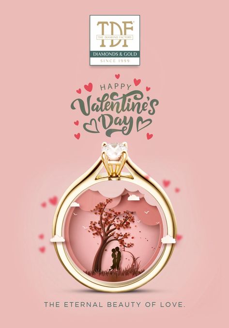 Valentines Day Jewellery Poster, Valentines Day Jewelry Creative Ads, Valentine Day Jewellery Creative Ads, Valentine Day Jewellery Ads, Valentines Day Jewellery Campaign, Valentines Day Jewelry Ads, Valentine's Day Creative Ads, Valentines Day Advertising, Valentines Day Ads