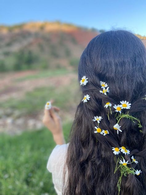 Girl With Flowers, Flowers In Her Hair, Her Hair, A Girl, Flowers, Hair