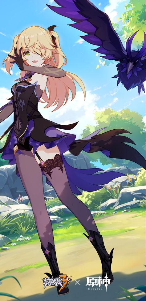 Honkai Impact Fischl, Fishel Genshin Impact, Fischl Wallpaper, Fischl Cosplay, Genshin Impact Fischl, Hottest Anime Characters, Honkai Impact, I Forgot, The Source