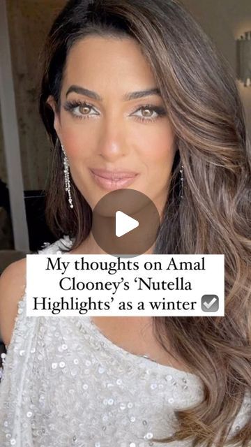 700K views · 6.8K likes | Online Personal Stylist & Color analysis on Instagram: "HAIR ANALYSIS: My thoughts on Amal Clooney’s ‘Nutella Highlights’ as a winter ☑️ @imageconsultantmaidenhead  Visit my website to learn your best colours!" Amal Clooney Hair, Hair Analysis, 2023 Hair, Cute Haircuts, Amal Clooney, Winter Images, Color Analysis, My Thoughts, Personal Stylist