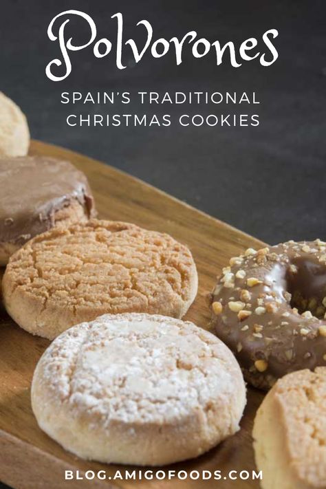 Spanish Polvorones Recipe, Chilean Cookies, Mexican Polvorones Recipe, Spanish Christmas Food, Sweets For Christmas, Spanish Cookies, Epic Kitchen, European Cookies, Christmas Dessert Cookies