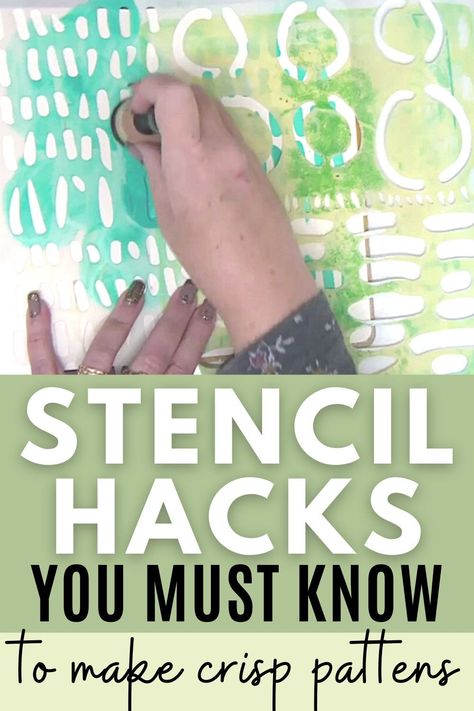 Diy Cricut Stencil, Painted Furniture With Stencils, Stencil On Canvas Diy, Stincel Art, Diy Paint Stencil, Paint Stencils On Wood, Diy Painting Stencils, Stencil How To, Stencil On Clothes