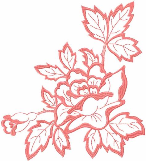 Rose Embroidery Pattern, Best Embroidery Machine, Spring Pattern, Hand Embroidery Tutorial, Learn Embroidery, Computer Embroidery, Embroidery Flowers Pattern, Rose Embroidery, Sewing Embroidery Designs