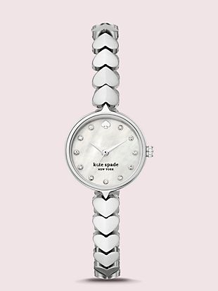 Women's Watches & Watch Bands | Kate Spade New York Pearl Watch, Kate Spade Watch, Heart Watch, Sparkling Crystal, Accessories Fashion, Watches Jewelry, Christmas Wishlist, Steel Bracelet, Stainless Steel Bracelet