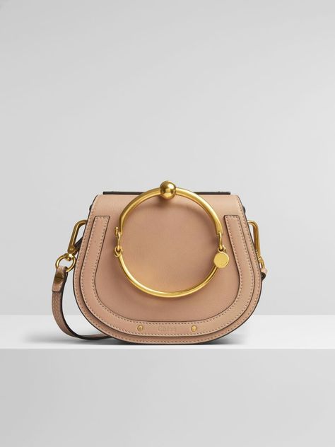 Chloe Nile bag in biscotti beige. $1680 Chloe Nile Bag, Chloe Nile, Chloe Logo, Bracelet Bag, Womens Designer Bags, Popular Bags, Statement Bag, Evening Handbag, Chloe Bag