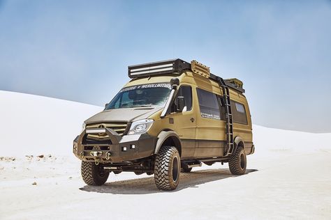 Check out this beautifully built up expedition van from Tourig Expedition Car, Storyteller Overland Van, Lifted Ford Expedition, Ford Expedition Off Road, Unicat Expedition Vehicle, Offroad Ford Expedition, Mercedes Sprinter 4x4, Mercedes Sprinter Camper, Amphibious Vehicle