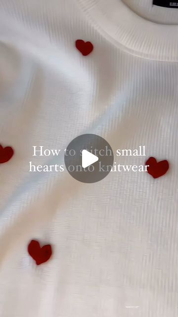 Embroidery Aesthetic Vintage, Cherry Embroidery Tutorial, Heart Embroidery Sweatshirt, Hand Embroidered Valentines Sweater, Cherry Embroidery Design, Hand Embroidered Valentines Shirt, Embroidery Aesthetic, Cherry Embroidery, Patterns Flowers