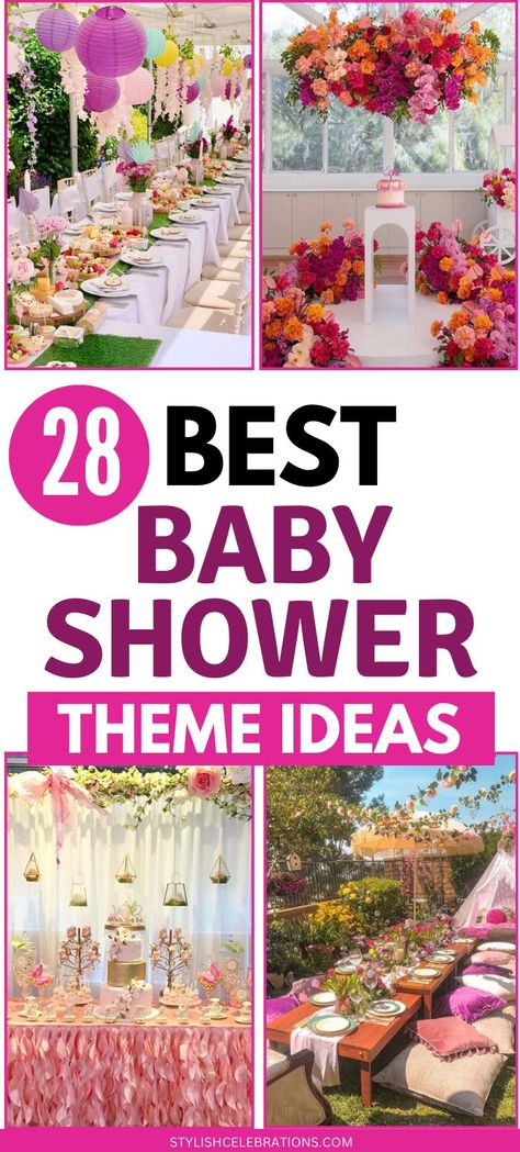 28 Best Baby Shower Theme Ideas Girl Baby Shower Themes Unique, Cute Baby Shower Themes, Fun Baby Shower Themes, Barbecue Baby Shower, Baby Shower Theme Ideas, Shower Foods, Backyard Baby Showers, Baby Number 3, Girl Shower Themes