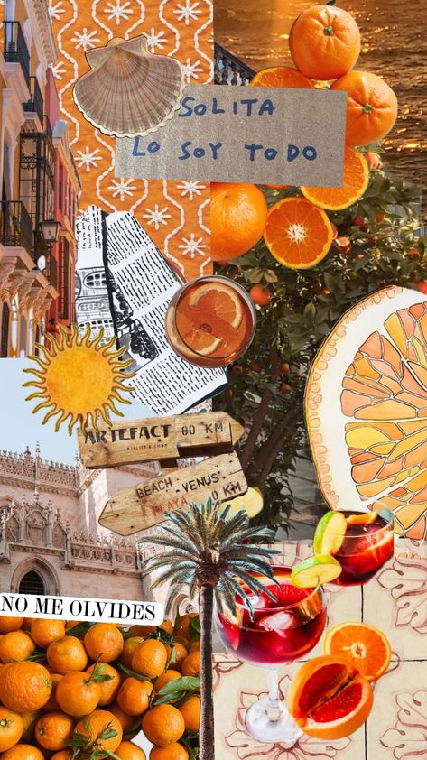 orange summer #spanish #spain #orange #summervibes #vibes Spanish Background Wallpapers, Spanish Mood Board, Spanish Wallpaper Iphone, Spanish Books Aesthetic, Spanish Aesthetic Wallpaper, Orange Summer Wallpaper, Spanish Summer Aesthetic, Orange Summer Aesthetic, Spanish Background