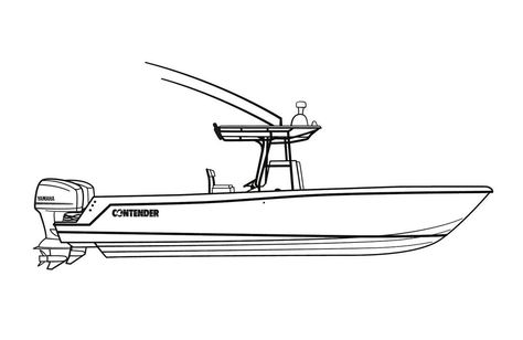 Motor Boat Drawing, Shrimp Boat Drawing, Speed Boat Tattoo, Nautical Line Art, Speed Boat Drawing, Fishing Boat Drawing, Fishing Boat Tattoo, Contender Boats, Object Drawings