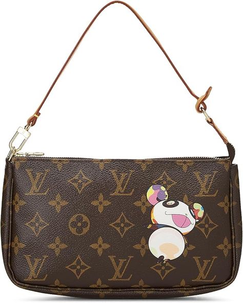 Amazon.com: Louis Vuitton, Pre-Loved Takashi Murakami x Louis Vuitton Monogram Canvas Panda Pochette Accessoires, Brown : Luxury Stores Murakami Louis Vuitton, Takashi Murakami Louis Vuitton, Brown Luxury, Takashi Murakami, Oversized Jacket, Luxury Store, Designer Style, Monogram Canvas, Louis Vuitton Monogram