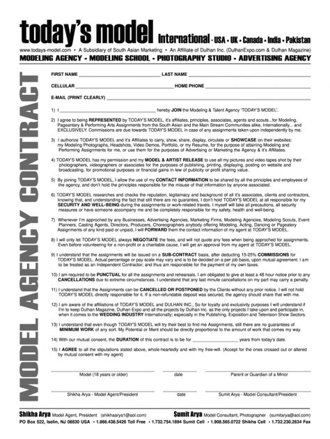 Sample Of Editable Modeling Agency Website Contract Template Docs Posted By Michael Thomas. Modeling agency website contract template. Contract templates offer a helpful beginning point for composing lawfully binding contracts. They use a fra... Photoshoot Contract, Modeling Contract, Behavior Contract, Commercial Law, Model Contract, Brazil Model, Stuffed Salmon, Modelling Agency, Michael Thomas