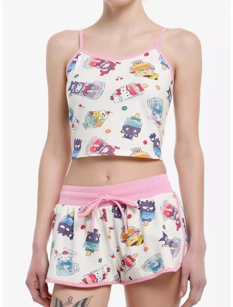 Sanrio Treats, Sanrio Food, Girls Lounge, Sanrio Outfits, Girls Loungewear, Japan Outfit, Cute Pajama Sets, Diy Clothes Design, Ice Cream Treats