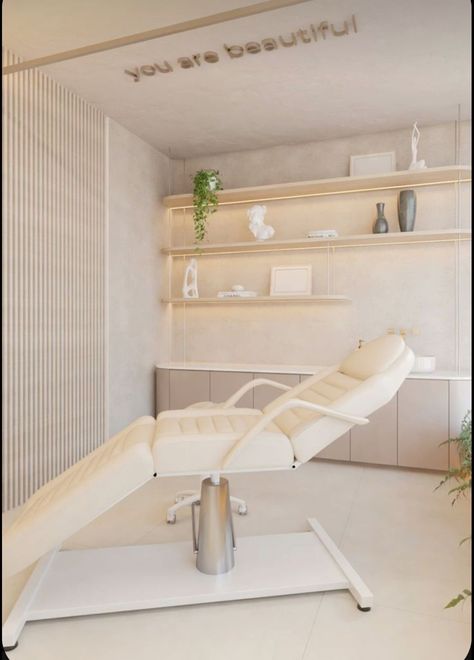 Dental Design Interior, Studio Medico, Esthetician Room Decor, Esthetics Room, Spa Room Decor, Spa Interior Design, Medical Office Design, Dental Office Decor, Esthetician Room