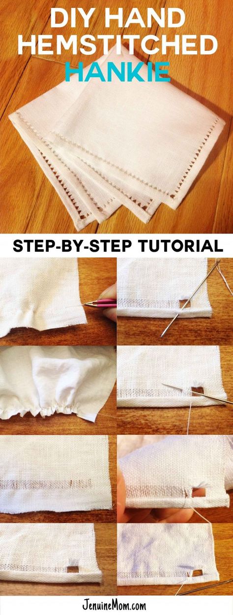 DIY Hand Hemstitched Handkerchief | Drawn Thread Work | JenuineMom.com Easy Paper Snowflakes, Mugs For Couples, Knit Quilt, Handmade Handkerchiefs, Mug Sets, Snowflakes Design, Drawn Thread, Work Diy, Paper Snowflakes