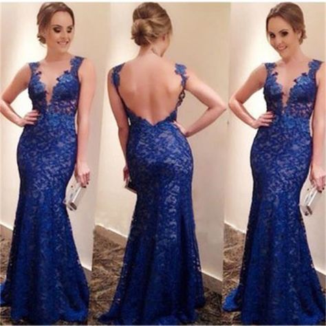 Marine Corps Ball, Mermaid Gown Prom, Royal Blue Prom Dresses, Prom Dresses For Sale, Lace Prom Dress, Backless Prom Dresses, Prom Dresses Online, Lace Dresses, Prom Dresses Lace