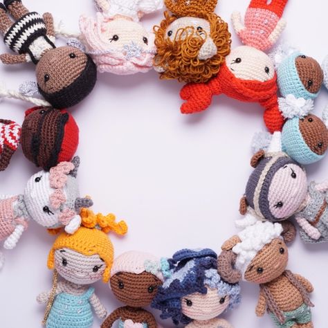 Zodiac Amigurumi, Crochet Zodiac Signs Patterns, Pregnancy Kit, Crochet World, Amigurumi Pattern, Zodiac Signs, Crochet Necklace, Amigurumi, Crochet Patterns