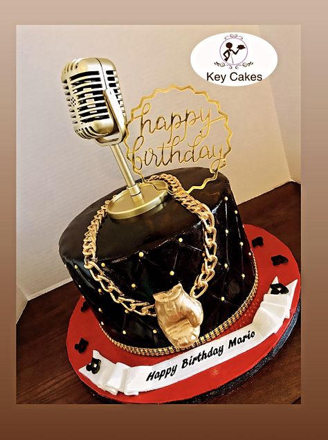 Rapper Cake, Rapper Birthday Cake, Microphone Cake, Rapper Style, Gangsta Rap, 16th Birthday, Boy Birthday Parties, Cake Designs, Boy Birthday