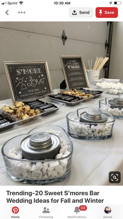 Late Night Wedding, S'mores Bar, Night Wedding, Wedding Bar, Wedding Night, Late Night, Fall Wedding, Place Card Holders, 10 Things