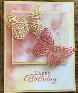 Stampin Up Sketched Butterflies, Sketched Butterflies, Butterfly Cards Handmade, Butterfly Brilliance, Beautiful Wings, Butterfly Birthday Cards, Birthday Card Craft, Homemade Birthday Cards, Birthday Cards Diy