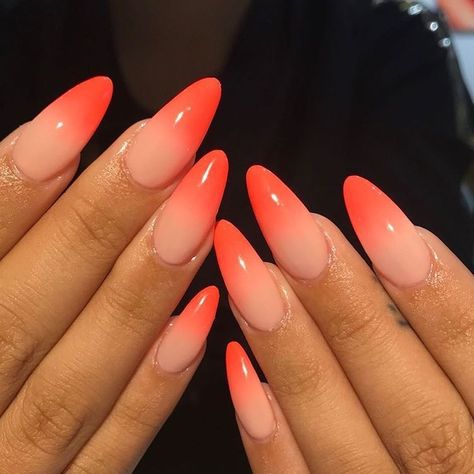 peach ombré nails Peach Ombre Nails, Summer Nails Ideas, Nail 2023, Gel Nail Art Designs, Nail Art Ombre, Cute Gel Nails, Bright Nails, Orange Nails, Gel Nail Art