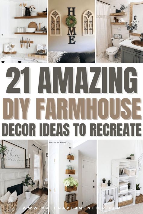 diy farmhouse decor ideas dollar store 2024 Farmhouse Decor, Kitchen Wall Decor Ideas Farmhouse Style, Small Farmhouse Decor, Dollar Store Farmhouse Decor, Farmhouse Decorating Ideas, Farmhouse Bathroom Accessories, Dollar Tree Farmhouse, Diy Farmhouse Ideas, Diy Farmhouse Decoration