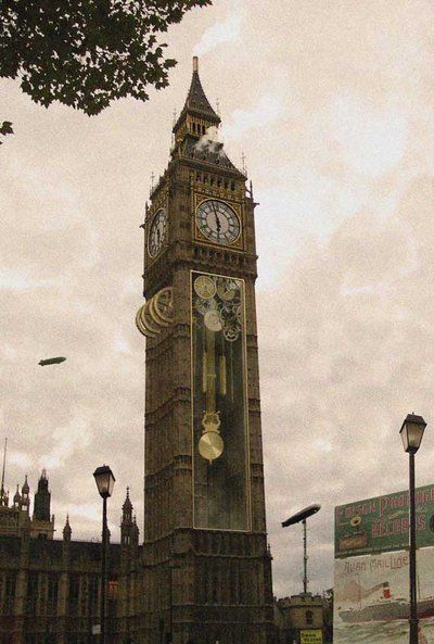 Steampunk Clock Tower, Game Expo, Steampunk Clock, Clock Tower, Awesome Art, Big Ben, Cool Art, Tower, Gaming