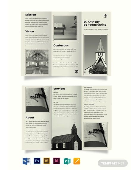 Church Brochure Design, Simple Brochure Design, Church Flyer Design Templates, Church Brochures, Cute Texts For Her, Simple Brochures, Church Marketing, Brochure Psd, Church Inspiration