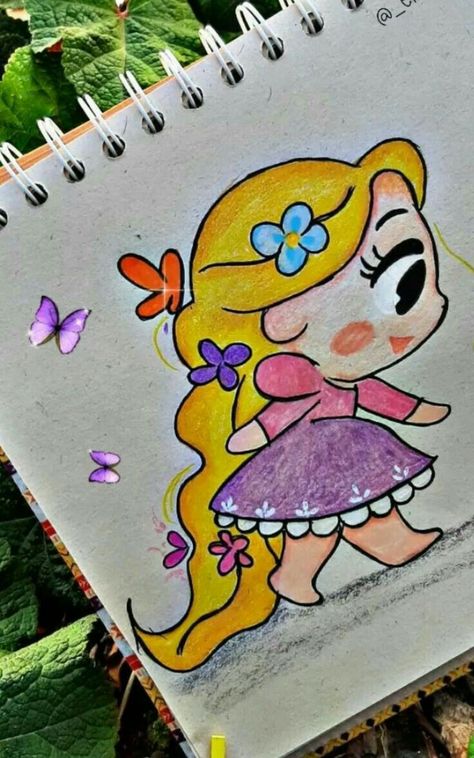 Cute Drawings Simple Doodles Colorful, Cartoon Art Disney, Easy Disney Drawings, Paper Art Design, Cute Easy Doodles, Easy Doodles, Doodles Drawings, Disney Art Drawings, Easy Doodle Art