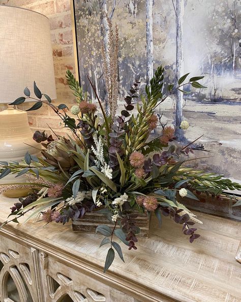 Scottish Floral Arrangements, Fireplace Florals, Vintage Flower Arrangements, Rustic Flower Arrangements, Basket Flower Arrangements, Wedding Jars, Foliage Arrangements, Rose Flower Arrangements, Large Floral Arrangements