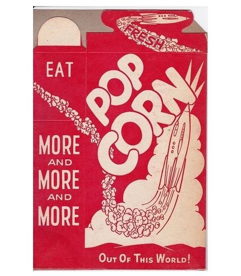 vintage popcorn bags and boxes, from the '40s to the '80s #putitonatshirt #whatmart #vintagepopcornbags #vintagepopcorn #popcorn #popcornhistory #cornlover #popcorntshirt Pop Packaging, Vintage Popcorn, Popcorn Packaging, Packaging Illustration, Fresh Eats, Retro Inspiration, Popcorn Bags, Retro Images, Retro Ideas