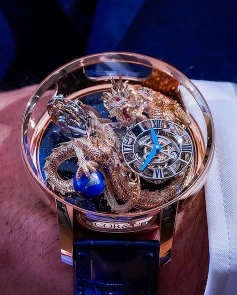 Jacob & Co. 捷克豹 [New] Astronomia Tourbillon Dragon In Hong Kong For Sale (11443118) Tourbillion Movement, Rolex Watches For Sale, Used Rolex, Fashion Bible, Trendy Watches, Men's Watches Luxury, Skeleton Watches, Gold Dragon, Expensive Watches