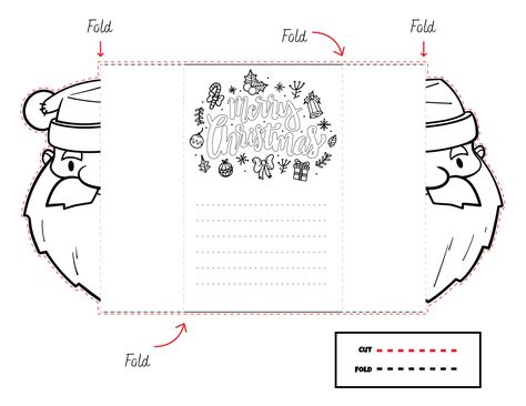 Free Printable Foldable Christmas Cards - Frugal Mom Eh! Folding Christmas Cards, Christmas Folding Cards, Christmas Card Printable Free, Christmas Card Coloring, Kids Christmas Letter, Free Christmas Card, Folded Christmas Cards, Free Printable Christmas Cards, Chrismas Cards