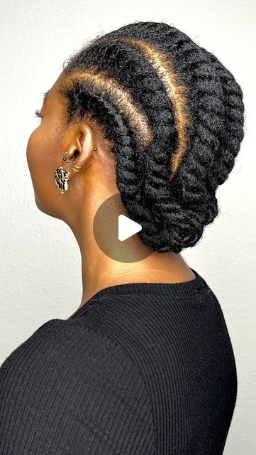 Straight Back Flat Twist, Flat Twist Tutorial Step By Step, How To Twist Natural Hair Tutorials, Flat Twist Updo Natural Hair, How To Flat Twist, Braid Out Natural Hair, Natural Hair Flat Twist, Flat Twist Styles, Dreadlocks Styles