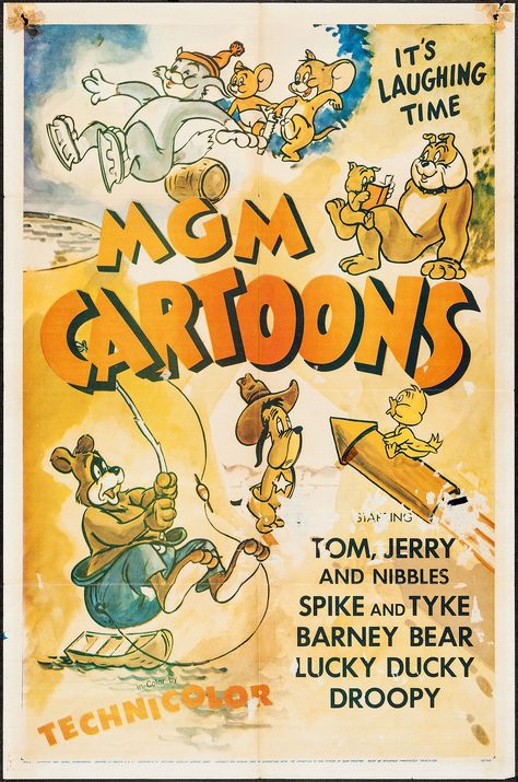 MGM CARTOONS (1955) Lucky Ducky, Mgm Studios, Animation Cartoon, Cartoon Posters, Hanna Barbera, Tom And Jerry, Animated Cartoons, Great Movies, Warner Bros