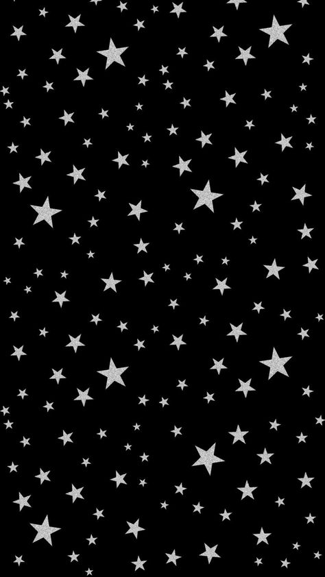 White Stars And Black Background, Cute Black And White Backgrounds, Black And White Star Background, Black Star Aesthetic, Star Background Y2k, Black Star Wallpaper Y2k, Y2k Wallpaper Black And White, Black Wallpaper With Stars, Black And White Star Wallpaper