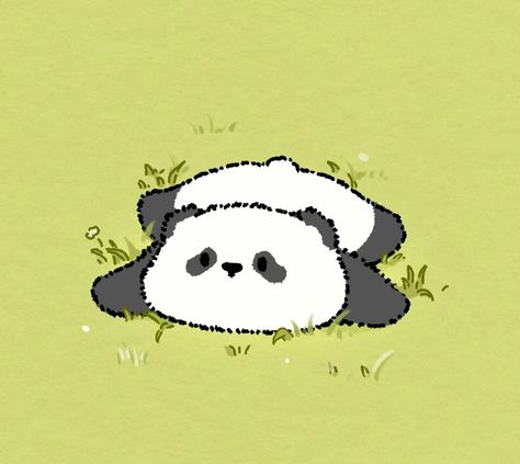 Cute Panda Bear Drawing, Panda Background Wallpapers, Cute Panda Pfp, Kawaii Panda Drawing, Panda Art Illustration, Panda Cute Drawing, September Icon, Panda Art Cute, Cute Panda Art