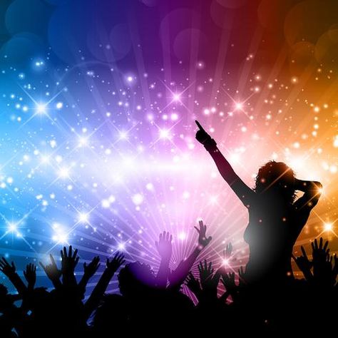 Party Background Design, Acquaintance Party, Silhouette People, Celebration Background, Infographic Design Inspiration, Party Places, Party Background, Disco Party, Backgrounds Free