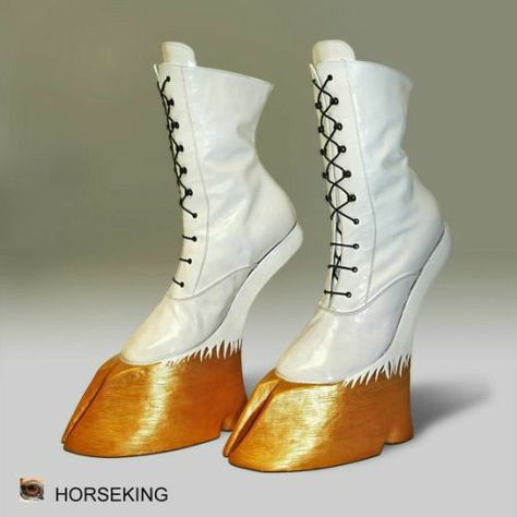 Hoof Boots, Hoof Shoes, Crazy Heels, Funny Shoes, Fairy Shoes, Creative Shoes, Ugly Shoes, Funky Shoes, Unique Shoes