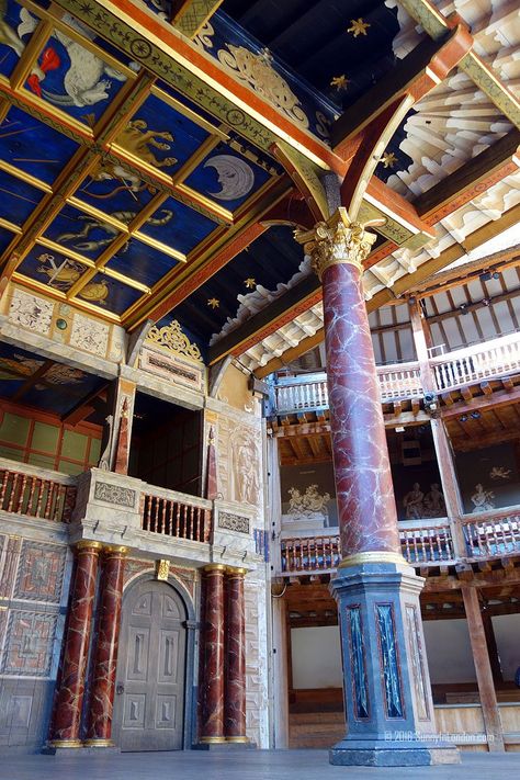 Shakespears Globe Theater, Shakespeare's Globe Theatre, Elizabethan Theatre Aesthetic, Shakespeare Theatre Aesthetic, Elizabethan Era Architecture, The Globe Theatre Aesthetic, Elizabethan Era Aesthetic, Theatre Scrapbook, Shakespeares Globe