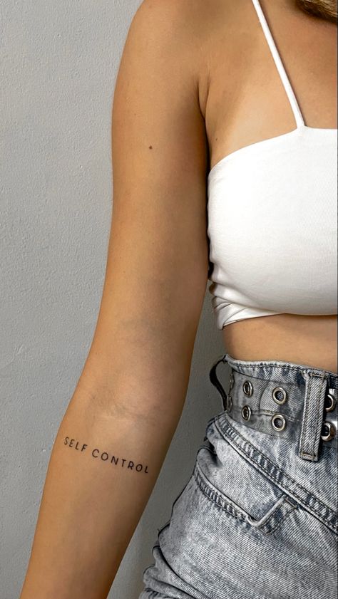 Aesthetic tattoo
Black&white
Self control tattoo Self Ctrl Tattoo, Self Control Tattoo, Control Tattoo, Truth Tattoo, Empowering Tattoos, Good Tattoo Quotes, Self Love Tattoo, Tattoo Quotes For Women, Writing Tattoos