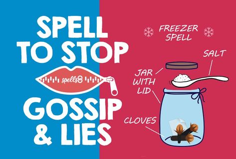 Spell to STOP Gossip and Lies Once & For All (Freezer Spell) Spell To Make Someone Stop Talking About You, Banish Negativity Spell Jar, Stop Talking About Me Spell, Spell To Make People Stop Talking About You, Pepper Magical Properties, Stop People From Talking About You Spell, Spell To Banish A Person, Spell To Stop Gossip, Gossip Spell