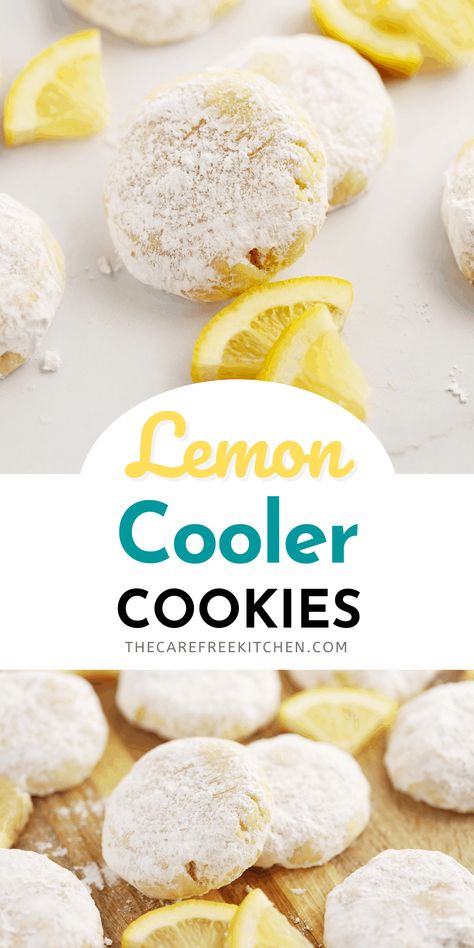 Lemon Coolers Cookies Recipe, Lemon Cooler Cookies, Lemon Cookies Recipes, Easy Sweets, Strawberry Dessert Recipes, Lemon Dessert Recipes, Summer Cookies, Recipes Appetizers, Sweet Tart