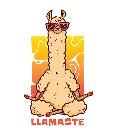 National Yoga Day, Llama Jokes, Yoga Jokes, Llama Puns, Yoga Puns, Yoga Stickers, Dinosaur Cards, Funny Llama, Yoga Day